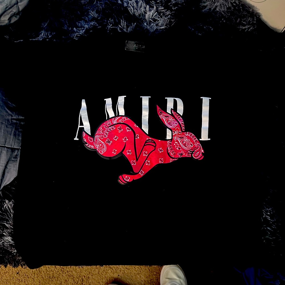 Amiri Black Rabbit T-Shirt **Great Condition**